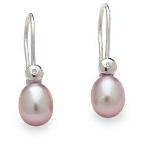   Pinky Freshwater Cultured Pearl Earrings American Pearl Jewelry