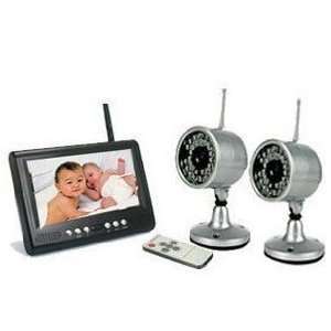  2.4g wireless baby monitor 7 lcd night version camera 