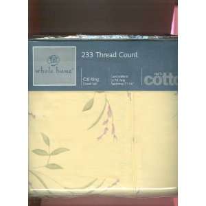   Cal King Sheet Set Bristol 233 Thread Count Whole Home