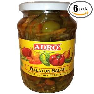 Adro Balaton Salad, 24.6 Ounce Glass Bottle(Pack of 6)  