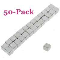 Super Strong Rare Earth Square RE Magnets (50 Pack)  
