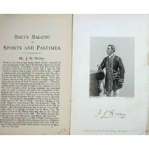   BailyS Magazine 1889 Portrait Mr John Harvey Huntsman