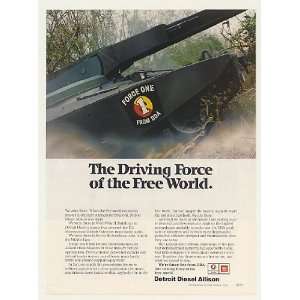   Diesel Allison Trans Force One Tank Print Ad (43052)