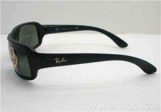 Ray Ban 4075 601S Matte Black G15 Crystal 61 New 100% Authentic  