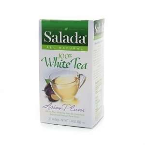 Salada All Natural White Tea, Asian Plum, 20 bags  Grocery 