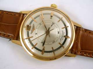 LONGINES 18K RG CONQUEST GANGRESERVE 1955 AUTO KAL.291  