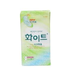 Korean White Secret Hall with Wings Sanitary Pads Large 32 Count