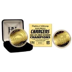   2007 Afc West Division Champions 24Kt Gold Coin