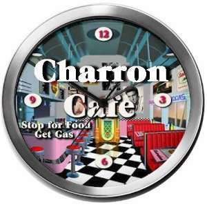 CHARRON 14 Inch Cafe Metal Clock Quartz Movement  Kitchen 