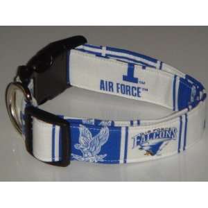 NCAA U.S. Air Force Academy Falcons Dog Collar Style 1 White Medium 1