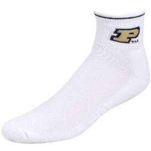   Purdue Boilermakers White Mens 10 13 Ankle Socks