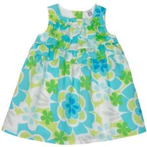   Carters Baby Girls 2 piece Blue Floral Ruffle Dress (24 Months) Baby