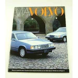  1988 88 VIA VOLVO Magazine BROCHURE 760 240 744 780 