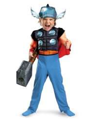 Disguise Thor Toddler Muscle Costume,Toddler 3T 4T
