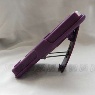   Hard Case Cover + Belt Clip Holster w/ Stand For iPhone 4S 4G  