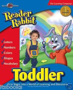 Reader Rabbit Toddler windows/Mac New (nib)  