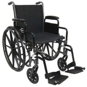 Lightweight Deluxe Wheelchair Seat Width 16 x 16 (Narrow), Armrests 