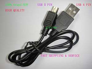 BRAND NEW USB 2.0 A Male TO 5 PIN MINI B DATA CABLE FOR  MP4 CAMERA 