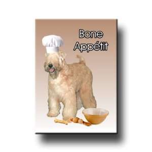 Wheaten Terrier Bone Appetit Chef Fridge Magnet No 2