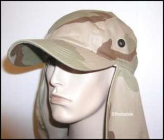   HAT FISHING CAMPING CAMOUFLAGE CAP NECK FLAP SUN PROTECTION  
