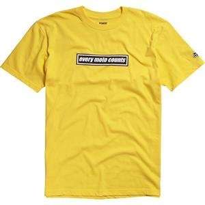  Fox Racing Straight Up T Shirt   2X Large/Yellow 