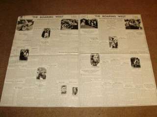 UNUSUAL 1935 BUCK JONES MOVIE POSTER PROMO CATALOG  