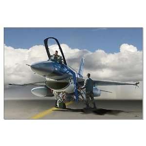  Aggressor Preflight Military Large Poster by  
