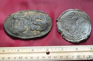 Winchester Dug Civil War Belt Buckle and Breast Plate  