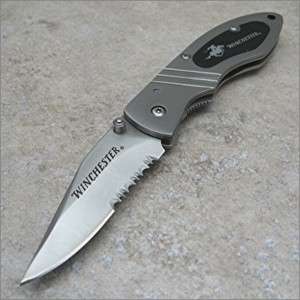 Winchester Stainless Pocket Clip Framelock Knife NEW  