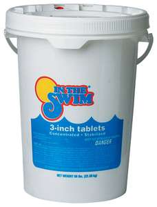   The Swim 3 Inch 99% Trichloro Sanitizer Swimming Pool Chlorine 50 lbs