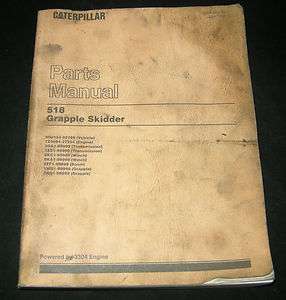 CAT CATERPILLAR 518 GRAPPLE SKIDDER Parts Manual Catalog  