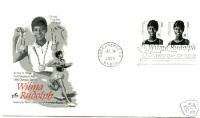 3436 Wilma Rudolph PSA Book of 10, Artcraft pair FDC  