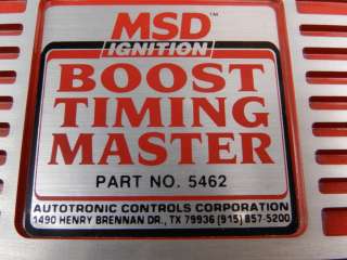 MSD 5462 Universel Boost Timing Master Controller Blower Supercharger 