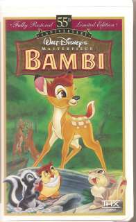 Bambi VHS Movie 55th Limited Edition Clamshell 1997 786936023817 
