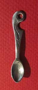 PEWTER HANGING SALT SPOON HANDCRAFTED by WILLA MARTEN (207)  