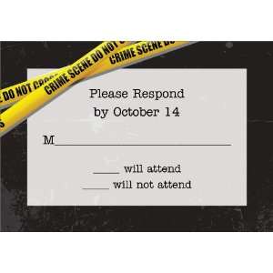 Murder Mystery Party Response Cards