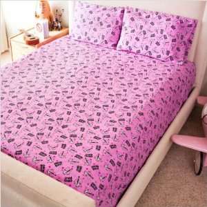   & Goliath CRMF S Chicks Rule Microfiber Sheet Set in Pink and Black