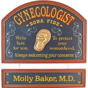  Gynecologist Gift Sign Personalized
