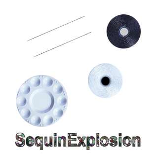 Sequin Beading Needles, Sequin Thread, Sequin Work Tray  
