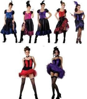   Ladies Moulin Rouge Fancy Dress Costume Wild West Sizes 6/24  