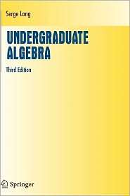 Undergraduate Algebra, (038797279X), Serge Lang, Textbooks   Barnes 