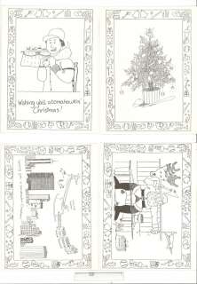 ATLANTA BRAVES THEMED CHRISTMAS CARDS 1992 NEW UNUSED  