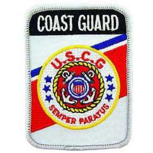  U.S. Coast Guard Semper Paratus Patch Red & White 3 