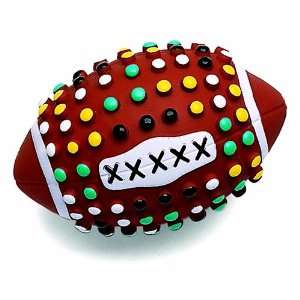   Jumbo Vinyl Football Dog Toy with Color Tips, 8 Inch