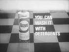 BRAVO FLOOR WAX vintage 60s B&W tv commercial (c69)