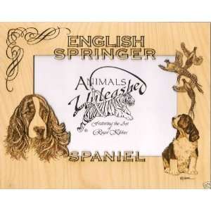  English Springer Spaniel Laser Engraved Dog Photo Matte 8 
