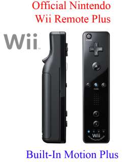 NEW Official Wii Remote Plus Built in Motion + BLACK  