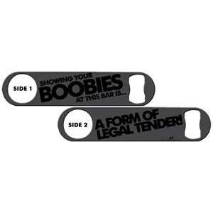   Opener Boobies A Form of Legal Tender   Gun Metal 