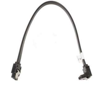 Black 10 SATA II & III Data Cable 6Gb/s Right Angle  