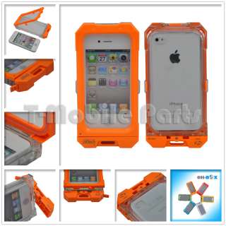   Multiple color Waterproof Protection Hard Case For iPhone 4 4S  
